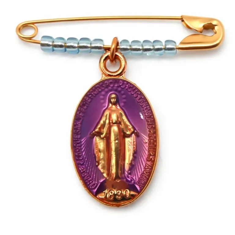 broche-corse-vierge-miraculeuse-mauve-perles-bleu-ciel.webp