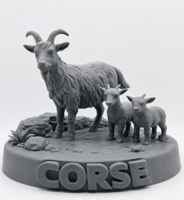 Figurine-corse-chevre-corse-face