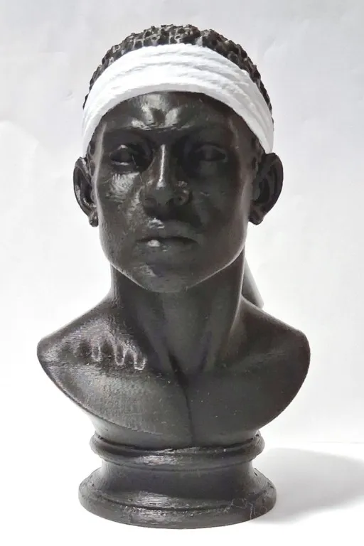 Buste Testa Mora, figurine corse 3D de 15 cm vue de face buste-testa-mora-figurine-corse-15cm-face.webp