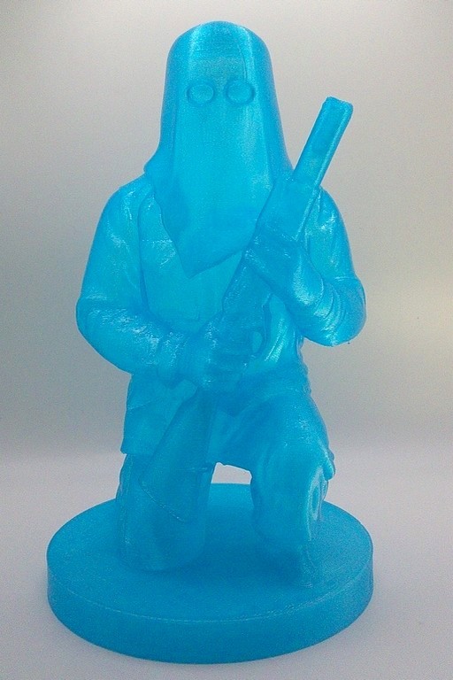 lampe ribellu bleue translucide, lampe d'ambiance.