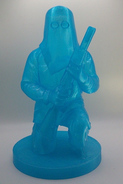 lampe ribellu bleue translucide, lampe d'ambiance.