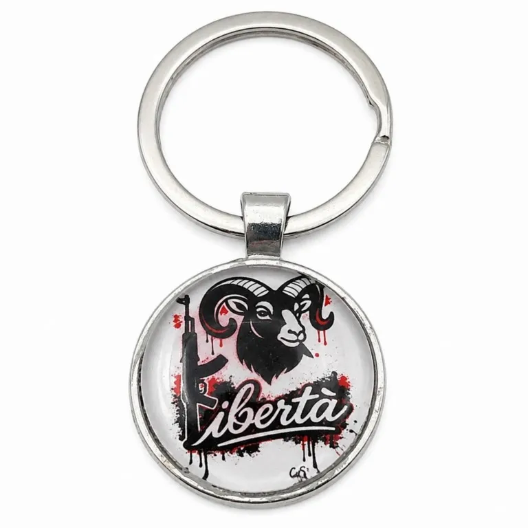 Porte-clé corse en métal Libertà avec mouflon – Fabbrica Corsa porte-cle-corse-liberta-mouflon.webp