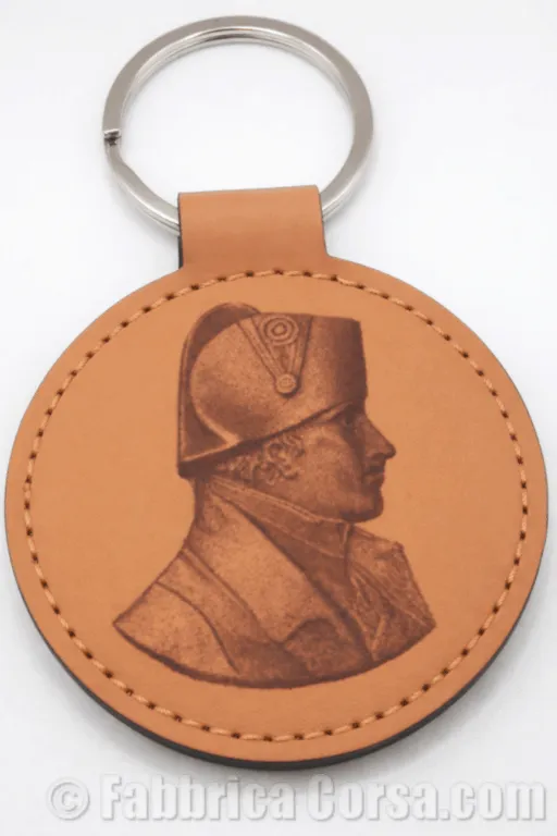Porte-clés corse Napoléon Bonaparte, vue de face porte-cle-corse-napoleon-bonaparte-face.webp