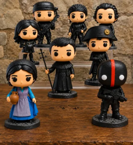 Plusieurs personnages de la collection Corsica Pop de Fabbrica Corsa Corsica Pop – Collection de figurines corses –Fabbrica Corsa®.webp