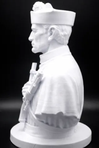 Figurine-corse-Buste de Circinellu, profil gauche buste-circinellu-figurine-corse-profil-gauche-15-cm.webp