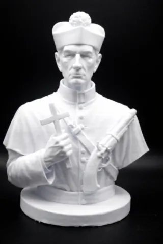 Figurine-corse-Buste de Circinellu, vue de face buste-circinellu-figurine-corse-face-15-cm.webp