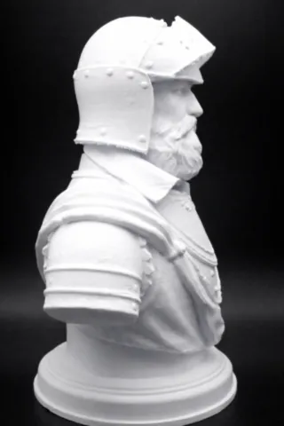 Figurine-corse-Buste de Sampieru Corsu, profil droit buste-sampieru-corsu-15cm-profil-droit.webp