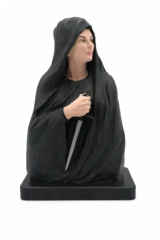 Figurine corse Culomba en résine peinte à la main, vue de face figurine-corse-culomba-face.webp