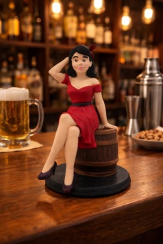Figurine-corse-Pin-Up-situation