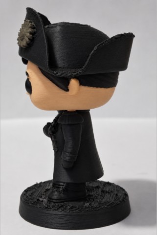 Figurine corse 3D Napoléon-Pop avec bicorne vue de profil gauche figurine-corse-3d-napoleon-pop-profil-gauche