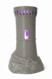 Tour génoise, lampe d'ambiance mauve