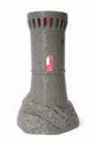 Tour génoise, lampe d'ambiance rose