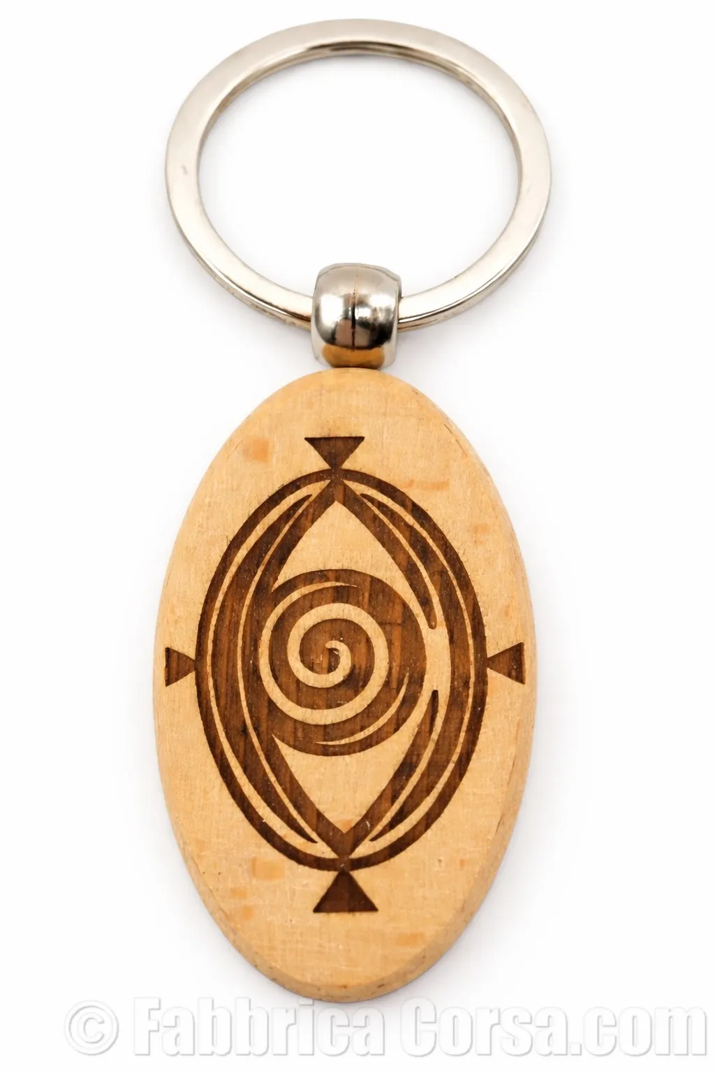 Porte-clés corse Guardami en bois gravé