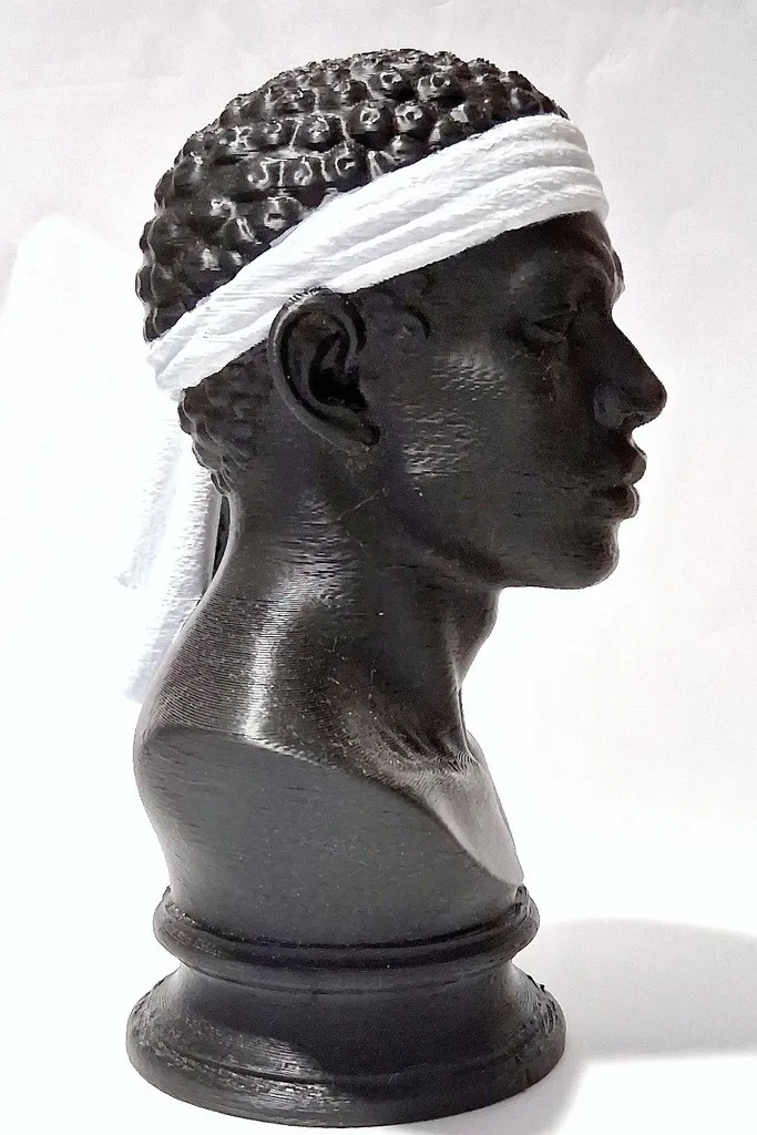 buste-testa-mora-figurine-corse-15cm-profil-droit