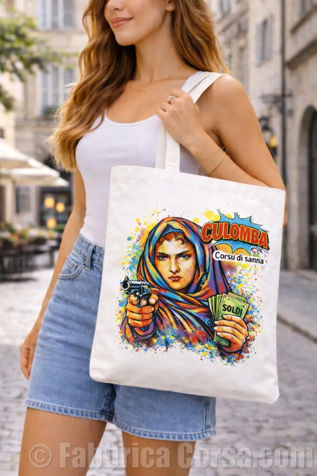 Tote bag corse Culomba Pop Art | Fabbrica Corsa®