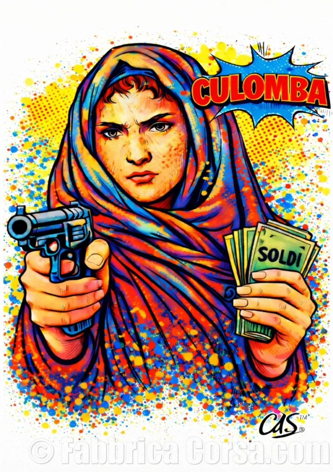 Affiche corse Culomba – Tirage limité numéroté