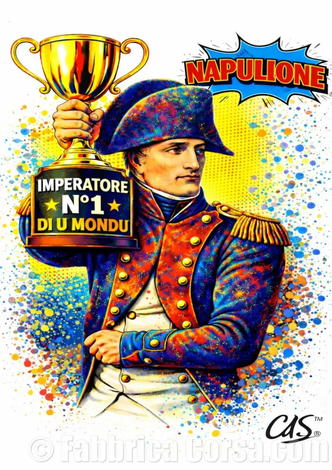 Affiche corse Napulìò – Napoléon Bonaparte en tirage limité