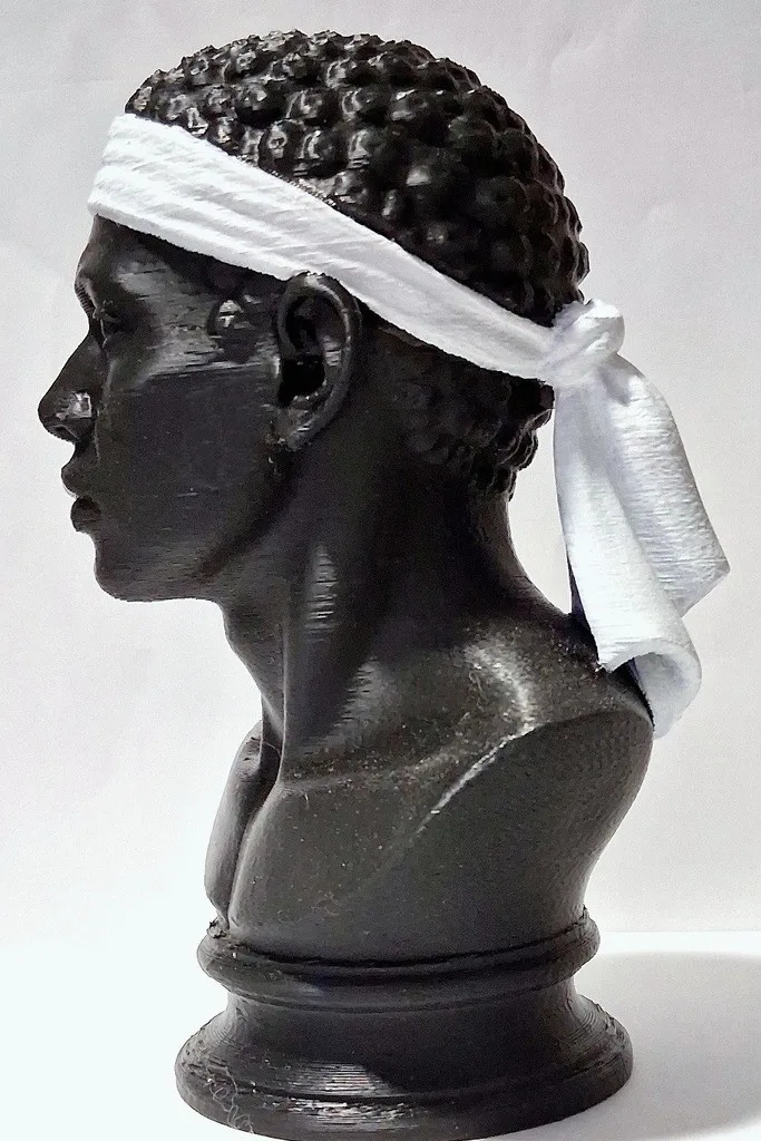 buste-testa-mora-figurine-corse-15cm-profil-gauche