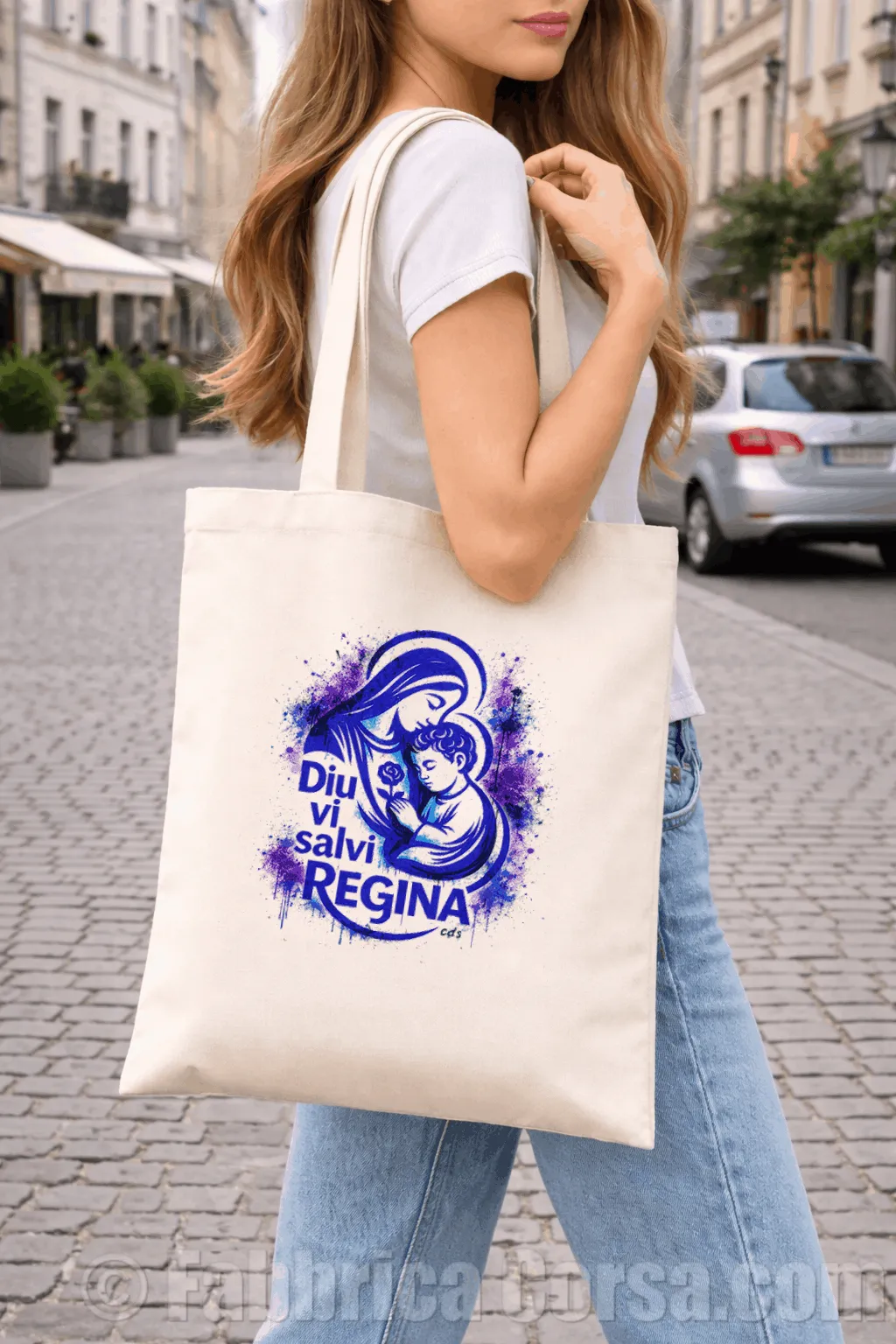 Tote bag corse Diu vi salvi Regina | Fabbrica Corsa®